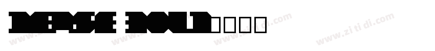 dense bold字体转换